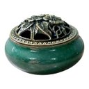 Ver imagem 1 de Turíbulo Incensario Metal e Porcelana 10 Cm Defumador