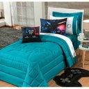 Ver imagem 1 de Kit Infantil Games P/ Cama de Solteiro Azul 04 Peças - Bordados Ricardo 3034