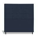 Ver imagem 1 de Cabeceira Estofada Box Casal Encosto para Cama Maveric 144x126 Azul Marinho