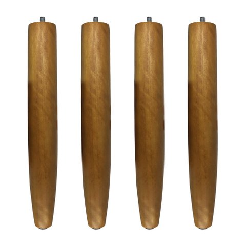 Kit 04 Pés Palito Castanho 25 cm - D’Rossi