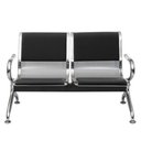 Ver imagem 2 de Longarina Estofada 2 Lugares Montreal Or Design 120 Cm (larg) Aço Cromado com Braços Externos