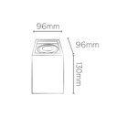 Ver imagem 2 de Spot de Sobrepor Boxit Recuado Quadrado Save Energy Mr16 Gu10 Bivolt Branco Se-385.2547