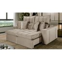 Ver imagem 1 de Sofá 5 Lugares Retrátil e Reclinável México Veludo com Molas Ensacadas