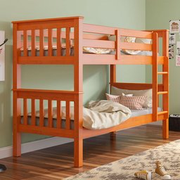 Cama Beliche com Escada Fixa em Madeira Piratini - 2