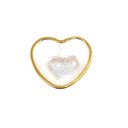 Ver imagem 3 de Kit 2 Copo de Shot Coração Vidro com Borda Dourada 50ml Lyor