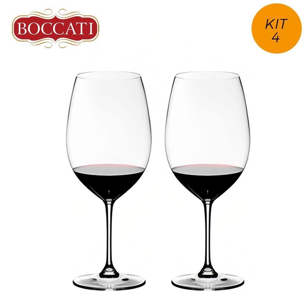 Cnjto 4 Taças Crital Riedel Vinho Sommelier Bordeaux Grand - 6