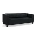 Ver imagem 1 de Sofá 3 Lugares Diamante 196cm Preto