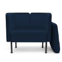 Ver imagem 3 de Kit 2 Poltronas Decorativa Pés de Metal Hanna Veludo Azul - Loja Sheep