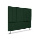 Ver imagem 1 de Cabeceira Estofada Cama Box Casal 140 cm Carla Premium - Veludo Verde