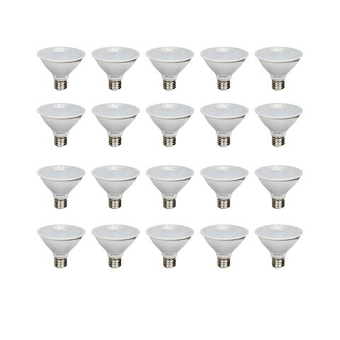 Kit 20 Lâmpadas PAR30 E27 Dimerizável LED 11W 2700k Bivolt