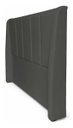 Ver imagem 4 de Cabeceira Valentina Casal Painel Vertical Estofado Luxo Bz Home Cinza