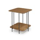Ver imagem 1 de Mesa Lateral Alta René - 10070 Mmj-nc Nc-amêndoa/preto (metal)