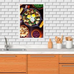 Quadro Cozinha Fotografia Feijão Tropeiro 24x18cm:moldura Preta - 2