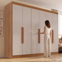 Ver imagem 7 de Guarda-Roupa Casal Malta 6 Portas 2 Gavetas Yescasa