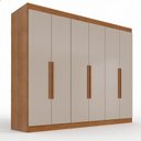 Ver imagem 3 de Guarda-Roupa Casal Malta 6 Portas 2 Gavetas Yescasa