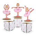 Ver imagem 1 de Kit Festa 6un Mdf Caixinha Bailarina Display Mesa Premium