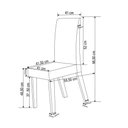 Ver imagem 3 de Mesa de Jantar 4 Lugares Criative Mel/Cinza/Grafite - Viero Móveis