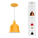 Ver imagem 3 de Luminária Pendente Pião Teto Interna Cozinha Sala Quarto E27:amarelo