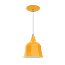 Ver imagem 1 de Luminária Pendente Pião Teto Interna Cozinha Sala Quarto E27:amarelo