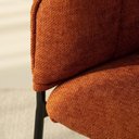 Ver imagem 5 de Kit 2 Cadeiras para Sala de Jantar Estofadas com Base de Aço Joy