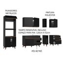 Ver imagem 5 de Armário de Cozinha Completa 270cm Preto Reims Madesa 02
