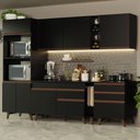 Ver imagem 1 de Armário de Cozinha Completa 270cm Preto Reims Madesa 02