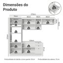 Ver imagem 2 de Cozinha Completa Vik 9 Portas 3 Gavetas MDP 270cm Madesa