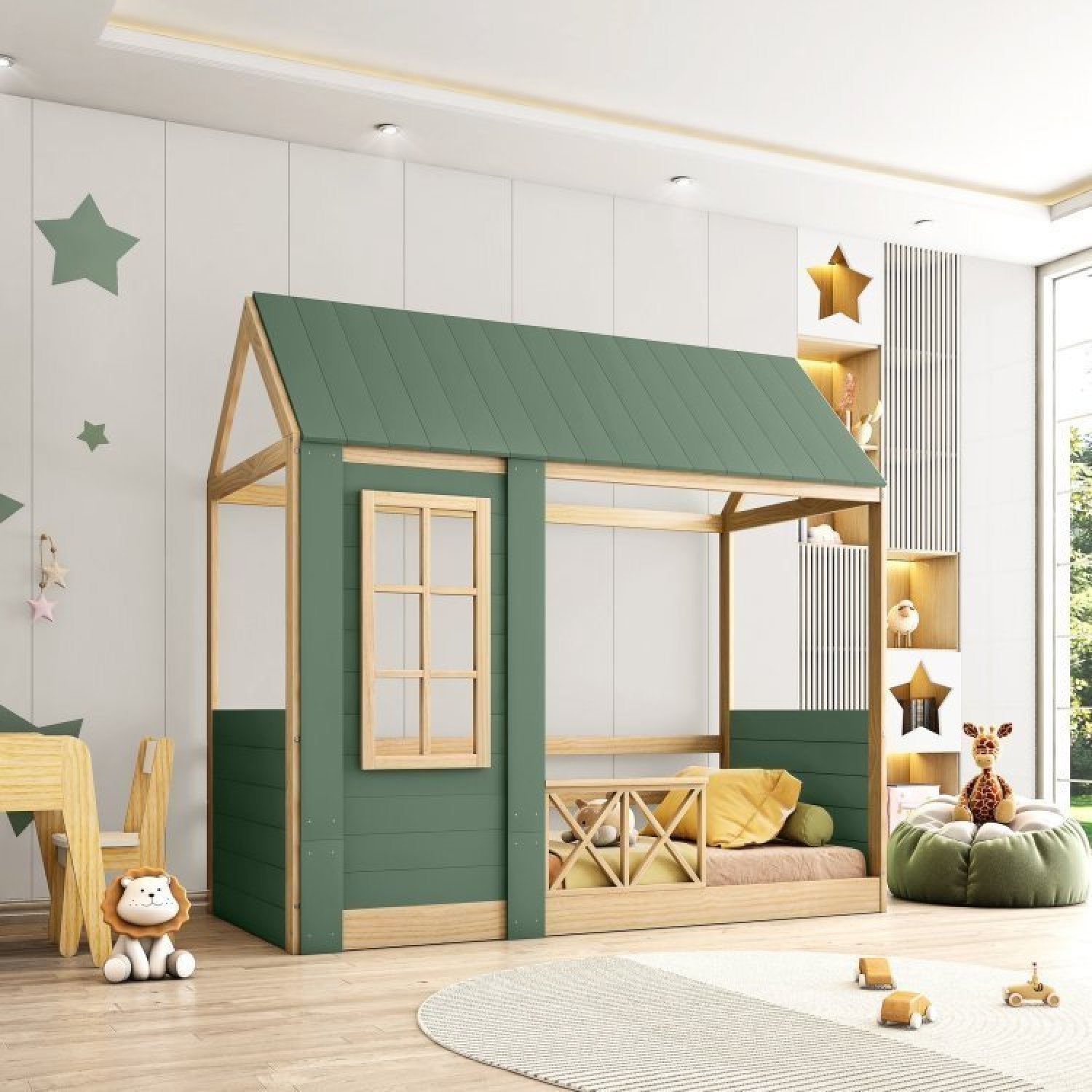 Cama Montessoriana Reversível Completa Casinha Garden Casatema