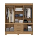 Ver imagem 3 de Guarda Roupa Roupeiro Casal 10 Portas New Murano Amêndola Touch Demóbile