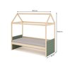 Bicama Solteiro Infantil Reversível Telhado Completo Casinha Garden Casatema MadeiraOriginals - 10