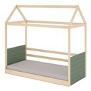 Ver mais imagens de Bicama Solteiro Infantil Reversível Telhado Completo Casinha Garden Casatema MadeiraOriginals