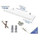 Ver imagem 2 de Kit 3 Prateleiras Mdf Suporte Invisível - Decoração - Branco