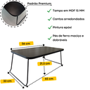 Ver imagem 3 de Suporte Notebook Bandeja Office Mesa Portátil de Estudo Leitura