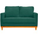 Ver imagem 1 de Sofa Berlim 2 Lugares Base de Madeira Tecido Impermeavel