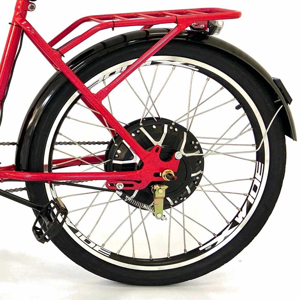 Bicicleta Elétrica - Aro 24 - Duos Confort - 800w 48v 15ah - Vermelho - Duos Bike - 6