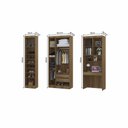 Ver imagem 4 de Quarto Home Office com Guarda Roupas e Bancada de Estudos Paris Luciane Móveis