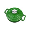 Ver imagem 2 de Caçarola de Ferro Fundido Esmaltado Aroma 18 Cm Verde Oxford