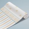 Papel de Parede Infantil Listras e Faixa Dourado Arte Destaque 3 Metros - 4