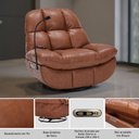 Ver imagem 3 de Poltrona do Papai Cinema Elétrica Ottawa com Massagem Aquecimento Balanço Entrada Usb/usb-c Pu Caram