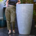 Ver imagem 2 de Vaso Verona Redondo Alto 64 X 110 Cm Vasart - Antique Preto