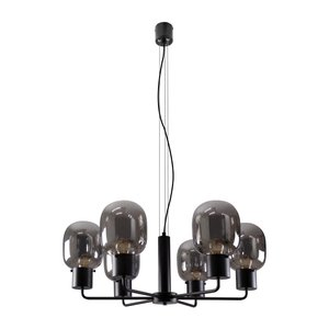 Pendente Zuriel Preto LT015-SKY P/6 E27 Starlux ST2560