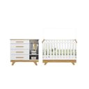 Ver imagem 5 de Quarto de Bebê com Cômoda e Berço 100% MDF Jolie Retrô Yescasa