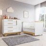 Quarto de Bebê com Cômoda e Berço 100% Mdf Jolie Retrô Espresso Móveis - 2