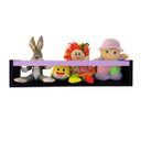 Ver imagem 5 de Prateleira para Livros Infantis Nicho Organizador Pelúcia Quarto de Criança Mdf Preto 55 Cm:lilás