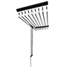Varal Individual de Teto 120cm com 10 Varetas em Alumínio - Preto - 3