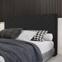 Ver imagem 1 de Cabeceira Cama Box Queen 1,60m Estofada Capri Veludo Preto
