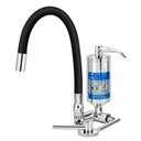 Ver imagem 1 de Torneira Cozinha Mesa com Filtro Abs ¼ Volta Bica Articulável Omega C61