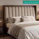 Ver imagem 2 de Cabeceira Casal 140 cm Lumina com Frame Linho Tca 202 Corino Tcs 721 Peer