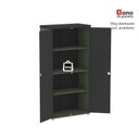 Ver mais imagens de Armário Alto 2 Portas Pivotante 79,2cm x 161,1cm Cinza/Preto/Salvia
