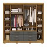 Guarda-roupa Real 6 Portas 6 Gavetas - 6